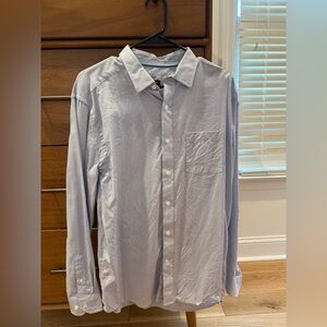 Johnston & Murphy Men’s Blue Checkered Dress Shirt